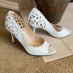 J. Renee white cutout pumps. Only worn once, very stylish and comfortable.